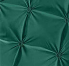 Lenjerie de Pat cu Pliuri din Finet Premium, 6 piese - Verde Smarald