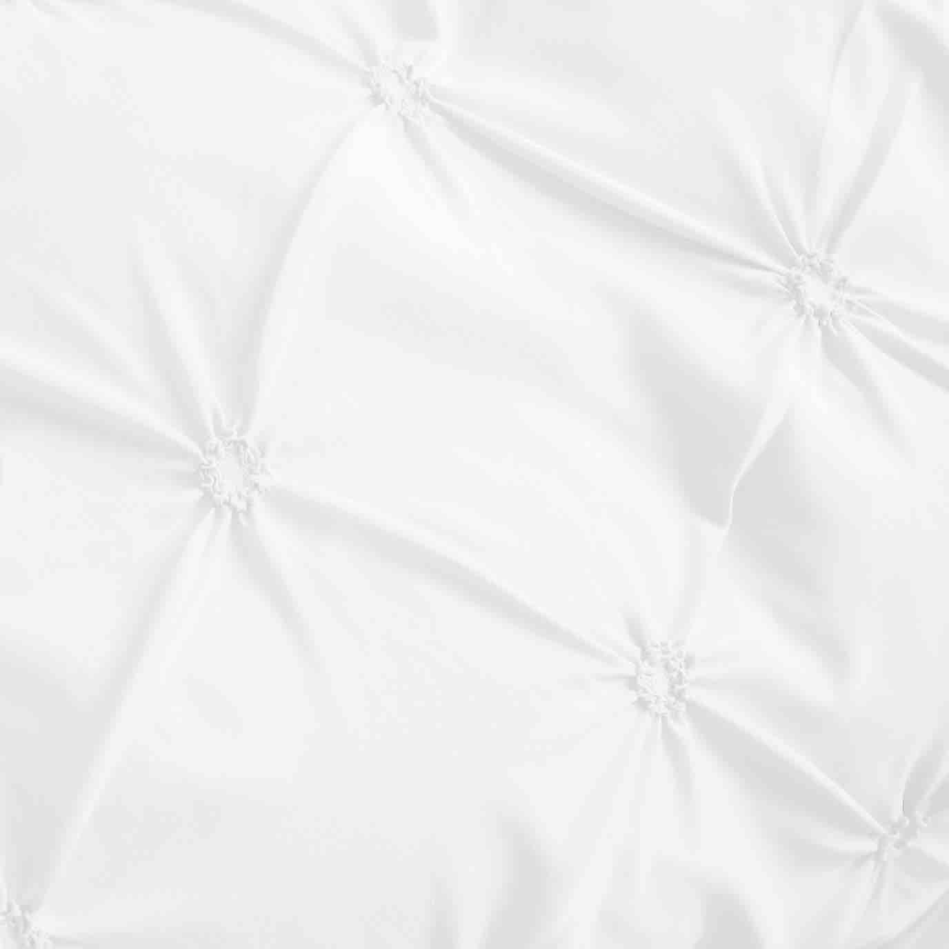 Lenjerie de pat cu Pliuri din Finet Premium, 6 piese - Alb